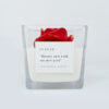 London Red Roses + White Tea Candle | Roses are red, so are you - Image 3
